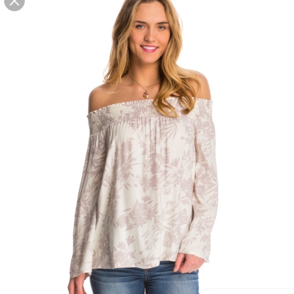 O'Neil off the shoulder long sleeve top